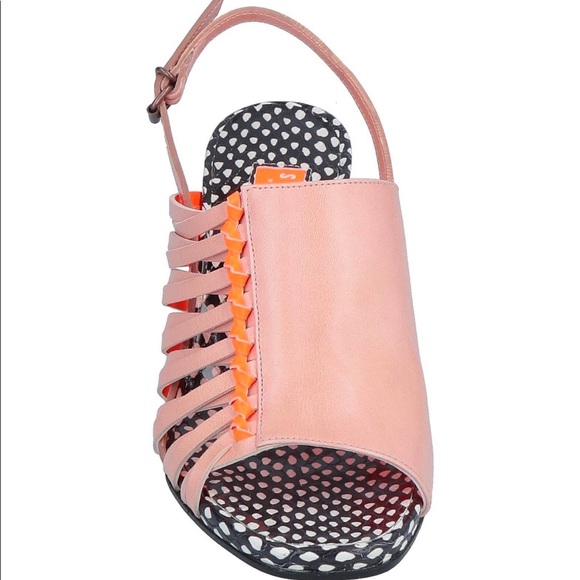 Stephen Venezia brand new pink and orange sandals Sz 38 - Picture 4 of 4